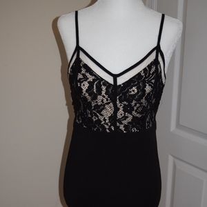 Forever 21 Black and Beige Lace dress